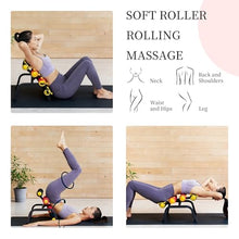 Load image into Gallery viewer, ISMIER Mini Inversion Table for Back Pain Relief, Foldable Back Stretcher with Massage Roller, 400LB Capacity Ab Machine
