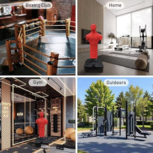 Load image into Gallery viewer, Punching Dummy, Durable Silicone Punching Bag with Large Stable Base for Adults &amp; Kids, Freestanding Training Target for Boxing, Taekwondo, MMA, Home Gym(Red)

