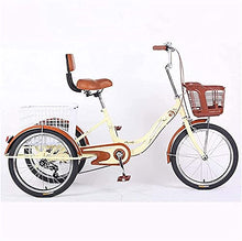 Load image into Gallery viewer, Adult Tricycle - 3 Wheel Bikes for Adults Shopping Adult Tricycles Single Speed for Seniors, Women, Men
