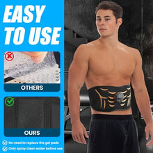 Load image into Gallery viewer, JUMPER Electronic Muscle Stimulator, ABS Stimulator, Ab Toning Belt Muscle Toner, Fitness Strength Training Workout Equipment for Men Women Black
