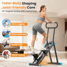 Load image into Gallery viewer, HXD-ERGO Stair Stepper, Upgrade 6-Level Resistance Stair Master with Adjustable Handlebar, Folding Stair Climber Workout Machine (6 Adjustable Resistance-Black)
