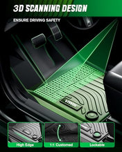 Load image into Gallery viewer, VIWIK TPE Floor Mats Custom for Dodge Grand Caravan 7 Seat 2011-2020,All Weather Car Mats Compatible for Town &amp; Country (Stow'n Go Only) 2008-2016, Full Set Automotive Floor Mats,1st 2nd 3rd Row, 4pcs
