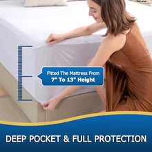 Load image into Gallery viewer, Zippered Mattress Encasement Twin XL, Waterproof Zipper Mattress Protector, Breathable, Noiseless, Machine-Washable Zip Mattress Cover?Fitting 7" - 13" Deep Mattress
