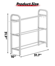 Load image into Gallery viewer, Ansionsol 3-Tier Adjustable Dumbbell Rack -White(Rack Only)
