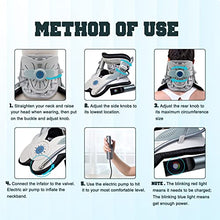 Load image into Gallery viewer, ALLILUYAA Cervical Neck Traction Device,Electric Air Pump Neck Stretcher Cervical Traction Device,with 3 Power Traction and 8 Airbag Support,Neck Brace which Decompresses the Neck and Relieves
