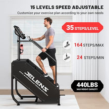 Load image into Gallery viewer, JELENS Stair Stepper Machine with LED Screen, 550 LBS Commercial Grade Stairmaster Machine, Stair Climber with 15 Resistance Levels, 24-164 Steps/Minute (Grey)
