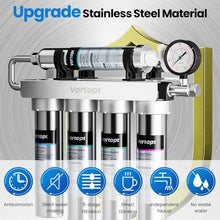 Load image into Gallery viewer, Vortopt Stainless Steel Under Sink Water Filter, Retain Beneficial Minerals
