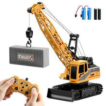Load image into Gallery viewer, Dwi Dowellin Remote Control Crawler Crane for Boys,11-Channel 2.4GHz RC Construction Crane Toy for Kids Age 3 4-7 8 9 10 Year Old
