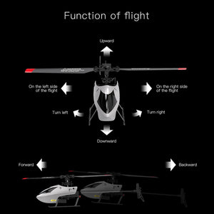 RC Helicopter, 4 Channel Remote Control Helicopter with 6-Axis Gyro, 2.4GHz RC Aircraft with 3D Flips, Altitude Hold, One Key Take Off/Landing