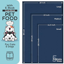 Load image into Gallery viewer, Dog Food Mat - 28x18” Large Silicone Stove Top Protector, Silicone Pet Feeding Mat, Raised Edges Dog Mat for Food and Water Prevent Spill, Waterproof Cat Placemats Protect Floors, Easy Clean Bowl
