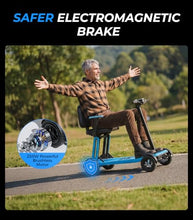 Load image into Gallery viewer, PAISEEC L5 Mobility Scooter 32 lbs Ultra Lightweight, One-Step Folding Mobility Scooter, Electric Scooter with PAI Safety System, Airline Approved Mobility Scooter for Seniors (Blue, 15 Miles)
