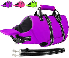 Load image into Gallery viewer, Fragralley Dog Life Jacket with Self-Locking Zipper, High-Buoyancy Ripstop Dog Swimming Vest, Floating Vest with Rescue Handle for Swimming and Boating, PFD Available for Small, Medium, and Large Dogs
