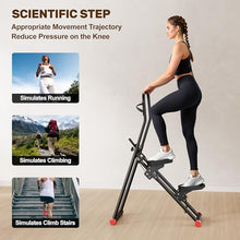 Load image into Gallery viewer, Stair Stepper for Home Gym Exercise, Compact Folding Cardio Exercise Climber for Full-Body Workout,-Black
