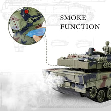 Load image into Gallery viewer, KAIM 1/24 RC Tank,Remote Control Tank for Boys with Smoke, Lights &amp; Sounds
