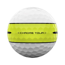 Load image into Gallery viewer, Callaway Golf Chrome Tour 360 Stripe Golf Ball (Yellow)

