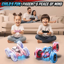 Load image into Gallery viewer, Hamdol STEM Remote Control Car for Kids, 360° Spinning Double-Sided Coloured Design RC Stunt Car

