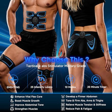 Load image into Gallery viewer, Tactical x abs Stimulator Abdominal for Arms, Abdomen, Thighs and Buttocks Toner,TENS Unit Electronic Muscle Stimulator for Muscle Growth, Vital Flex Core Ab Stimulator Military Grade,
