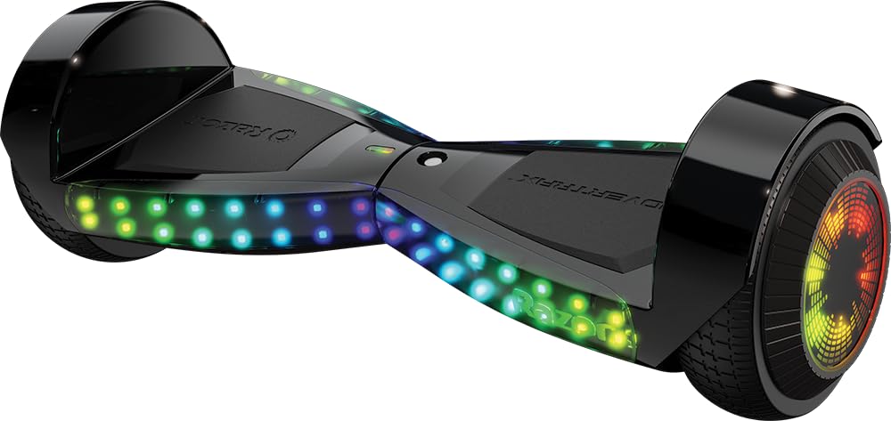 Razor Sonic Glow Hovertrax – Bluetooth Speaker, Beat Synchronized LED Lights, Up to 8 MPH, UL2272 Certified Self-Balancing Hoverboard Scooter