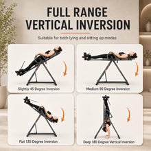 Load image into Gallery viewer, HARISON Inversion Table for Back Pain Relief - Decompression Back Stretcher, 350LBS Capacity Strength Training Inversion Equipment, Decompression Table with Safe Belt &amp; Comfortable Ankle Holders
