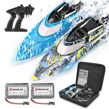 Load image into Gallery viewer, BEZGAR RC Boat, 2 Packs 12 inch Fast Speed RC Boat 30 KPH with A Portable Suitcase for Lakes &amp; Pools &amp; Salt Water
