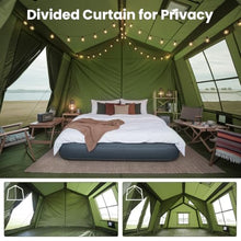 Load image into Gallery viewer, Inflatable Tents for Camping, Large Blow Up Tent with Hand Pump, Easy Setup InflatableTent 4 Season Tent, Waterproof Oxford Air Glamping Tents for Camping Adult 6/8/10 Person
