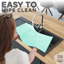 Load image into Gallery viewer, Dog Food Mat - 28x18 Raised Edges Dogs Mat for Food and Water Prevent Spill, Waterproof Cat Food Mats Protect Floors, Easy Clean Dog Bowl Mats for Food and Water, Silicone Pet Feeding Placemats
