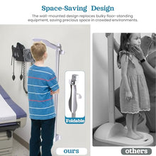 Load image into Gallery viewer, Height Measurement for Wall - Medical Portable Wall Mount Stadiometer 24-82 in / 60-210 cm - Professional Aluminum Height Measuring Rod for Kids Adults - Accurate Scale Height Tool for Office Home
