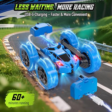 Load image into Gallery viewer, Hamdol Remote Control Stunt Car for Kids, 360° Spinning Double-Sided RC Toy with Headlights
