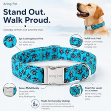 Load image into Gallery viewer, ARING PET Summer Dog Collar for Small Medium Large Boy Dogs-Blue Shark M
