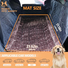 Load image into Gallery viewer, CoSofSLIP Dog Car Seat Cover 2 Piece Seat Waterproof Hammock and Dark Brown Cover,Scratch Proof Nonslip Back Seat Pet Bed Mat for Travel Durable Soft Back Seat Covers for Cars Trucks and SUVs
