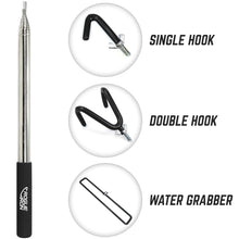 Load image into Gallery viewer, Rogue Iron Sports Disc Golf Retriever Pole Telescoping Disc Golf Accessories Grabber 16 inches to 16ft (Black, 1, Inches, 1, Inches, 1, Inches, 16, Inches, 1, Inches)
