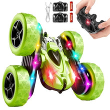 Load image into Gallery viewer, Zalneo Remote Control Car – 4WD 360° Flip Double‑Sided RC Stunt Car LED Light Bar &amp; USB‑C
