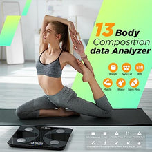 Load image into Gallery viewer, Scale for Body Weight and Fat Percentage, RunSTAR Digital Accurate Bathroom Smart Scale with Large Display, FSA&amp;HSA Eligible 13 Body Composition Analyzer Sync App
