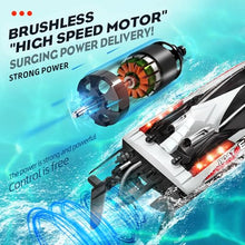 Load image into Gallery viewer, BEZGAR RC Boat, 18 inch Big Brushless Remote Control Boat for Adults and Kids
