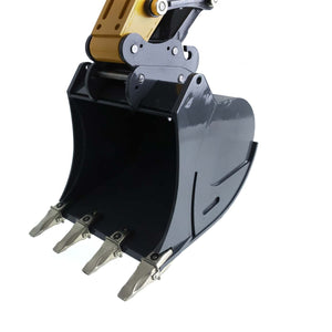 1/14 RC Hydraulic Excavator Crawler Ready to Run for 945 Construction Vehicle Model Metal Bucket FS I6S Radio Motor Servo Lights Painted Yellow