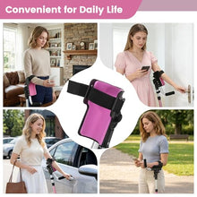 Load image into Gallery viewer, Carehofu Crutches for Adults 3-Angle Adjustable Forearm Crutches Non-Slip Handles with EVA Elbow Support,(Pink)
