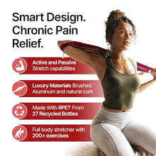 Load image into Gallery viewer, CastleFlexx Mobility and Full Body Strengthening Device | Non-Elastic Stretch Strap with Natural Premium Cork Handles for Stretching, Exercise, Physical Therapy, and Yoga
