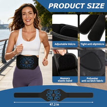 Load image into Gallery viewer, Ruszoaer FDA Cleared ABS Stimulator Muscle Toner, Ab Machine, Portable Abdominal Belt, Electronic Pulse Massager, Home Office Fitness Belt Workout Equipment (Black Blue)
