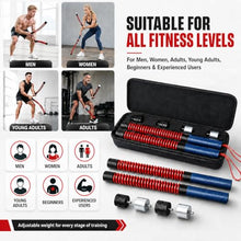 Load image into Gallery viewer, Adjustable Weighted Ropeless Battle Rope, Progressive Weight Training for Home &amp; Small Spaces, Light Weight for Fast Cardio, Heavy for HIIT Challenge, Beginner, Home Gym, Activate Training State
