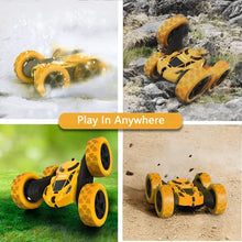 Load image into Gallery viewer, Hamdol Remote Control Stunt Car for Kids, 360° Rotating Double-Sided RC Toy Vehicle with LED Headlights

