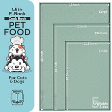 Load image into Gallery viewer, PetHappily Dog Food Mat - Raised Edges Dogs Mat for Food and Water Prevent Spill, Waterproof Cat Food Mats Protect Floors, Easy Clean Dog Bowl Mats for Food and Water, Silicone Pet Food Tray
