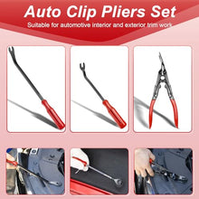 Load image into Gallery viewer, Doaho 19Pcs Car Trim Removal Tool,Auto Clip Pliers Fastener Remover Set,Pry Tool Repair Kit,Fastener Clips Removal Car Tool for Panel,Audio, Dash, Window,Clip and Upholstery with Storage Bag
