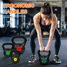 Load image into Gallery viewer, Fitvids Kettlebell Sets 4 Piece Strength Training KettleBells Weight Set 5lb, 10lb, 15lb, 20lb Kettle Bell
