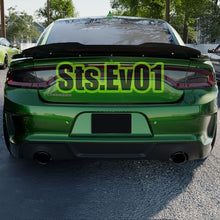 Load image into Gallery viewer, STSEV01 Rear Wickerbill Spoiler Wing Fit for Dodge Charger SE/SXT/SRT/GT/RT/Daytona/Scat Pack 2011-2023, Glossy Black Hellcat Style Spoiler + Smoked Wicker Bill Exterior Accessories
