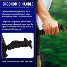 Load image into Gallery viewer, Ergobaum 7G Forearm Crutches for Adults (1 Pair-2 Units) — Ergonomic, Foldable with Shock Absorption
