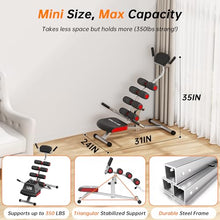 Load image into Gallery viewer, seanleecore Inversion Table for Back Pain Relief, Heavy Duty Back Stretcher with 3-Point Support System, 350LBS Weight Capacity Foldable Spinal Decompression Equipment for Home Gym
