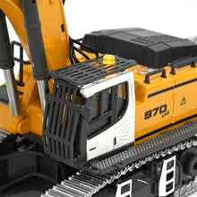 Load image into Gallery viewer, KidsFaves Pro-Grade Remote Control Excavator for Adult Metal Micro-Scale RC Construction Model with Leadscrew Digging System, Dual Battery Includes Portable Carry Case
