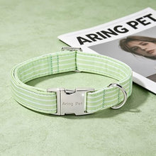 Load image into Gallery viewer, ARING PET Cute Dog Collar for Puppy Small Medium Large Dogs-Green Stripe M
