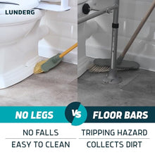 Load image into Gallery viewer, Lunderg Toilet Safety Rails for Seniors - Easy Installation &amp; Super Sturdy Grab Bars Arms - Non-Bulky &amp; Elegant Handicap Toilet Safety Frame - Seat Handles for Elderly, Disabled or Mobility Issues
