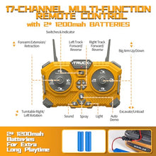 Load image into Gallery viewer, 17CH Remote Control Excavator Construction Toy for Boys
